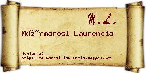 Mármarosi Laurencia névjegykártya